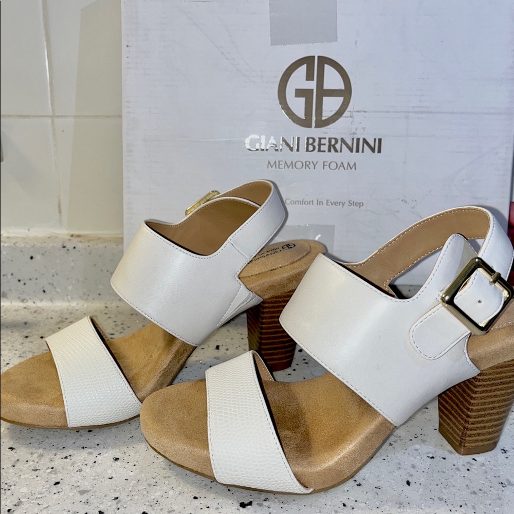 White Heeled Sandal